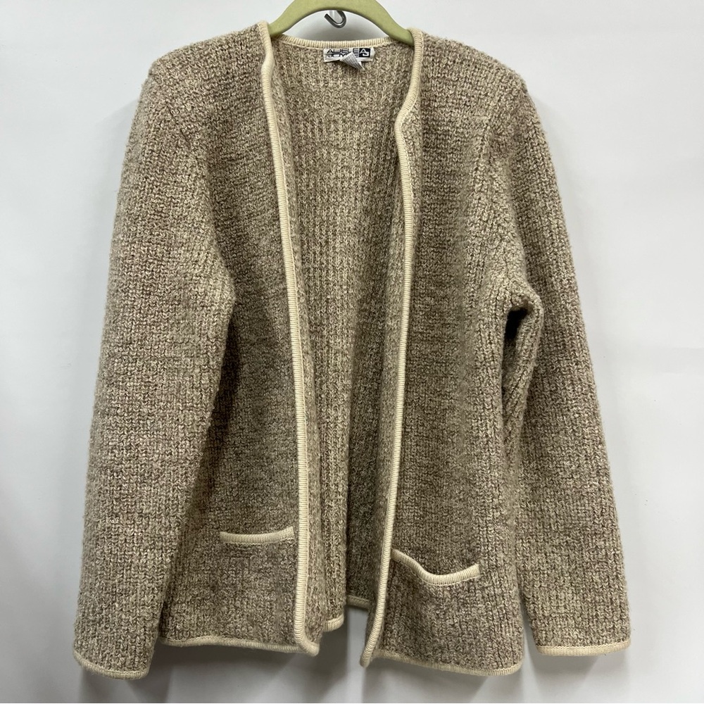 Vintage Adele Joyce Acrylic Wool Blend open Cardigan Size 42